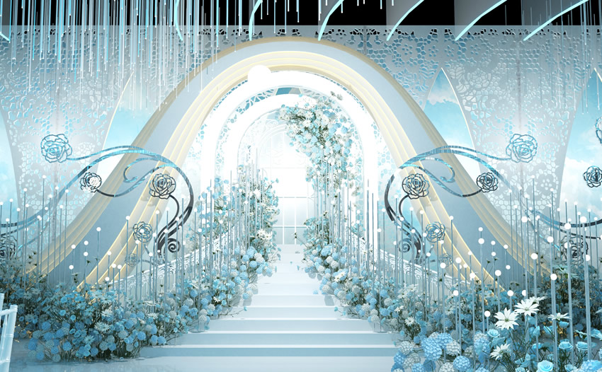 招远釡香烙馍村水晶厅效果展示